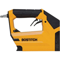 Stanley Bostitch - 3/8" Crown, 18 Gauge, 100 Staple Capacity Power Stapler - 1/4" Inlet, 70 to 100 psi Air Pressure, - Strong Tooling