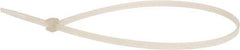 Value Collection - 11.0236" Long Natural (Color) Nylon Standard Cable Tie - 40 Lb Tensile Strength - Strong Tooling