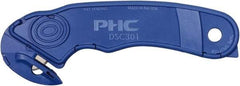 PHC - Fixed Safety Cutter - Blue Plastic Handle, 1 Blade Included - Strong Tooling