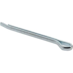 Bee Leitzke - 7/64" Diam x 1-1/2" Long Hammerlock Cotter Pin - Grade 2, Zinc-Plated, Steel - Strong Tooling