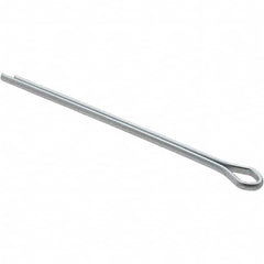 Bee Leitzke - 3/32" Diam x 2" Long Extended Prong Cotter Pin - Grade 2, Zinc-Plated, Steel - Strong Tooling