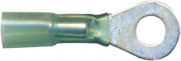 Made in USA - 16-14 AWG Partially Insulated Solder Connection Ring Terminal - 1/4" Stud, Copper Contact - Strong Tooling