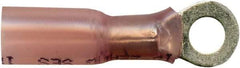 Value Collection - 22-18 AWG Partially Insulated Crimp Connection Circular Ring Terminal - #8 Stud, Copper Contact - Strong Tooling