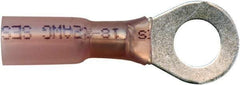 Value Collection - 22-18 AWG Partially Insulated Crimp Connection Circular Ring Terminal - 1/4" Stud, Copper Contact - Strong Tooling