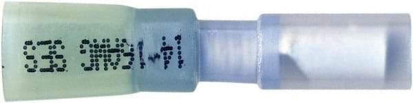 Value Collection - 16 to 14 AWG Crimp Bullet Connector - 0.176" Bullet Diam, Blue Heat Shrink & Polyolefin Insulation - Strong Tooling