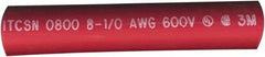 Value Collection - 6" Long, 3:1, Polyolefin Heat Shrink Electrical Tubing - Red - Strong Tooling