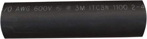 Value Collection - 6" Long, 3:1, Polyolefin Heat Shrink Electrical Tubing - Black - Strong Tooling