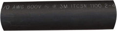 Value Collection - 6" Long, 3:1, Polyolefin Heat Shrink Electrical Tubing - Black - Strong Tooling