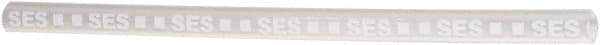 Value Collection - 6" Long, 4:1, Polyolefin Heat Shrink Electrical Tubing - Clear, White - Strong Tooling