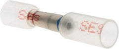 Value Collection - 22 to 18 AWG Compatible, Polyolefin Fully Insulated, Crimp-On Butt Splice Terminal - Clear & Red - Strong Tooling