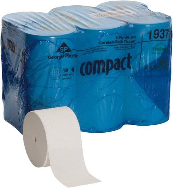 Georgia Pacific - Coreless Roll Toilet Tissue - 1,500 Sheets per Roll, 2 Ply, White, Recycled Fiber - Strong Tooling