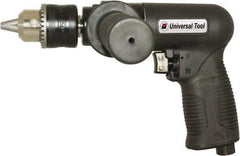 Florida Pneumatic - 1/2" Reversible Keyed Chuck - Pistol Grip Handle, 450 RPM, 4 CFM, 0.75 hp, 90 psi - Strong Tooling