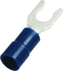 Value Collection - #8 Stud, 16 to 14 AWG Compatible, Partially Insulated, Locking Fork Terminal - Strong Tooling