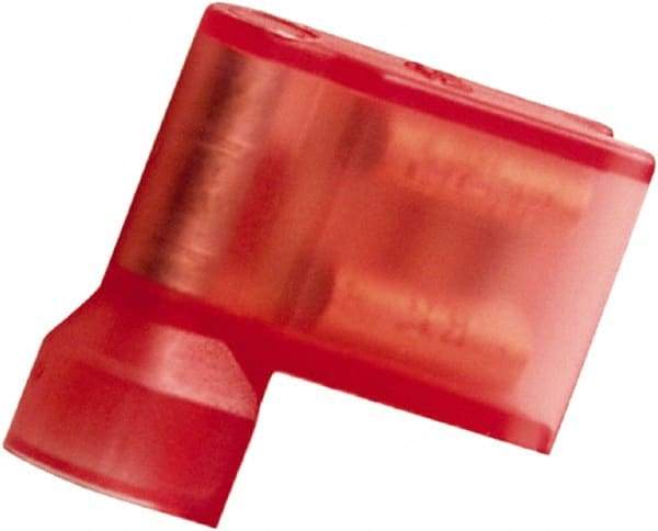 Value Collection - 22 to 18 AWG, Nylon, Partially Insulated, Female Wire Disconnect - 1/4" Wide Tab, Red, cUL Listed, RoHS Compliant, UL Listed - Strong Tooling