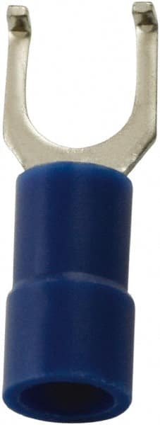 Value Collection - #10 Stud, 16 to 14 AWG Compatible, Partially Insulated, Flanged Fork Terminal - Strong Tooling