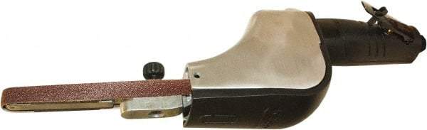 Universal Tool - 1/4 X 24 and 1/2 X 24 Inch, 20,000 RPM Air Belt Sander - 0.5 Hp, 5 CFM, Rear Exhaust - Strong Tooling