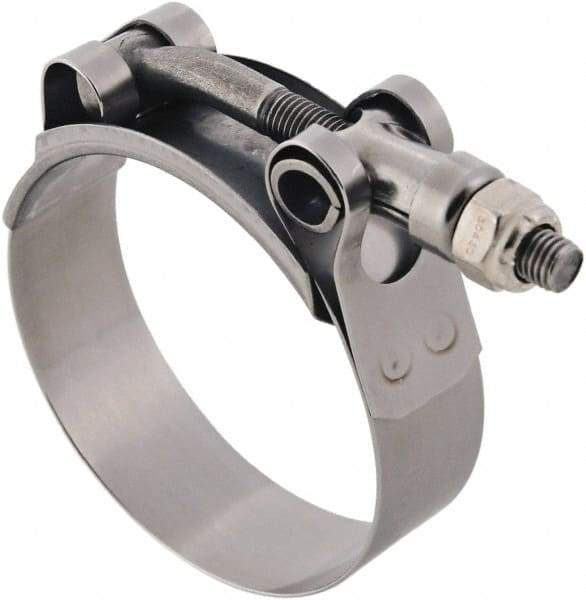 IDEAL TRIDON - 2.88 to 3.19" Hose, 3/4" Wide, T-Bolt Channel Bridge Clamp - 2.88 to 3.19" Diam, Stainless Steel - Strong Tooling