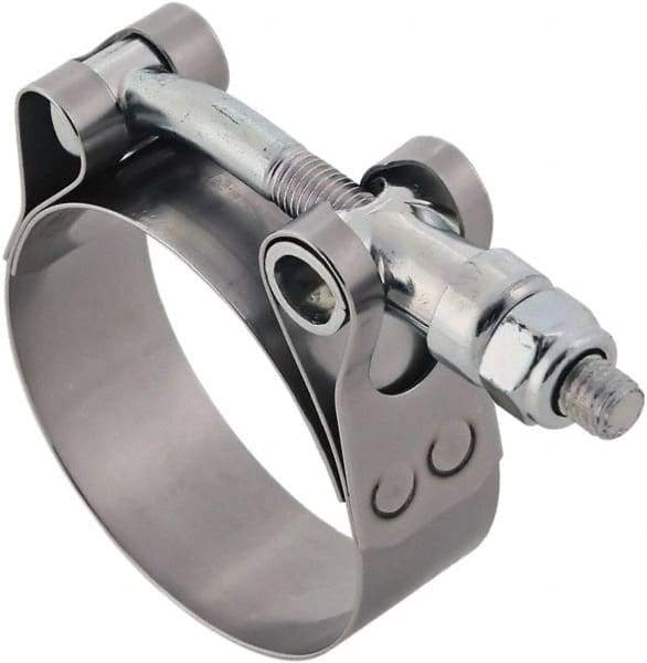 IDEAL TRIDON - 5-1/2 to 5.81" Hose, 3/4" Wide, T-Bolt Hose Clamp - 5-1/2 to 5.81" Diam, Stainless Steel - Strong Tooling