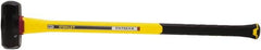 Stanley - 8 Lb Head, 35-1/8" Long Sledge Hammer - Steel Head, 40" Fiberglass Handle - Strong Tooling