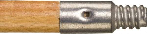 Rubbermaid - 60 x 1-1/16" Wood Handle for Push Brooms - Threaded Connection, Tan - Strong Tooling