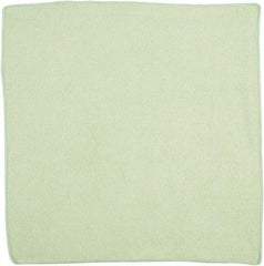 Rubbermaid - Dry Microfiber Wipes - 16" x 16" Sheet Size, Green - Strong Tooling