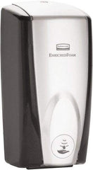 Rubbermaid - 1100 mL Foam Hand Soap Dispenser - Plastic, Hanging, Black & Chrome - Strong Tooling