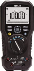 FLIR - DM93-NIST, CAT IV, 1,000 VAC/VDC, Digital Wireless Multimeter - 40 mOhm, Measures Voltage, Capacitance, Current, Frequency, Resistance, Temperature - Strong Tooling