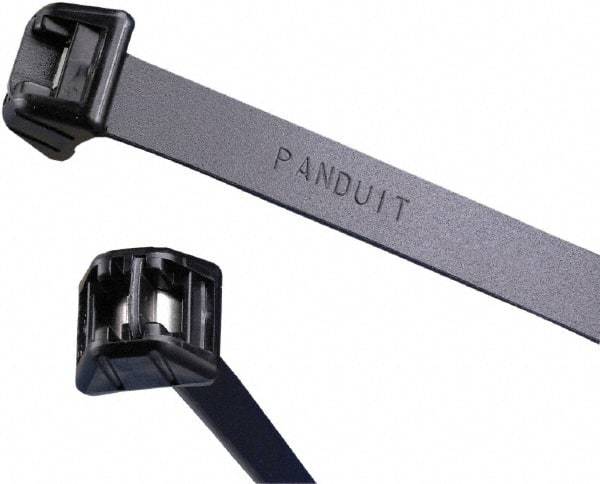 Panduit - 13-1/2" Long Black Acetal Standard Cable Tie - 250 Lb Tensile Strength, 1.5mm Thick, 98.4mm Max Bundle Diam - Strong Tooling