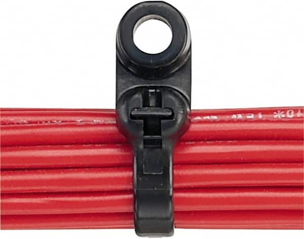 Panduit - 15.6" Long Black Nylon Barbed Cable Tie - 50 Lb Tensile Strength, 1.3mm Thick, 102mm Max Bundle Diam - Strong Tooling