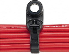 Panduit - 8-1/2" Long Black Nylon Barbed Cable Tie - 50 Lb Tensile Strength, 1.3mm Thick, 50.8mm Max Bundle Diam - Strong Tooling