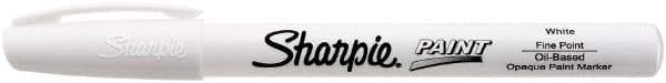 Sharpie - White Paint Marker - Felt Fine Tip, Oil Base Ink - Strong Tooling