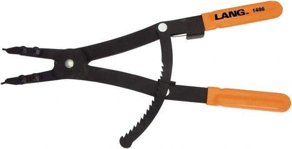 Lang - 3-1/2 to 6-1/2" Ring, External Retaining Ring Pliers - 3-1/2" Min Ring Size x 6-1/2" Max Ring Size - Strong Tooling