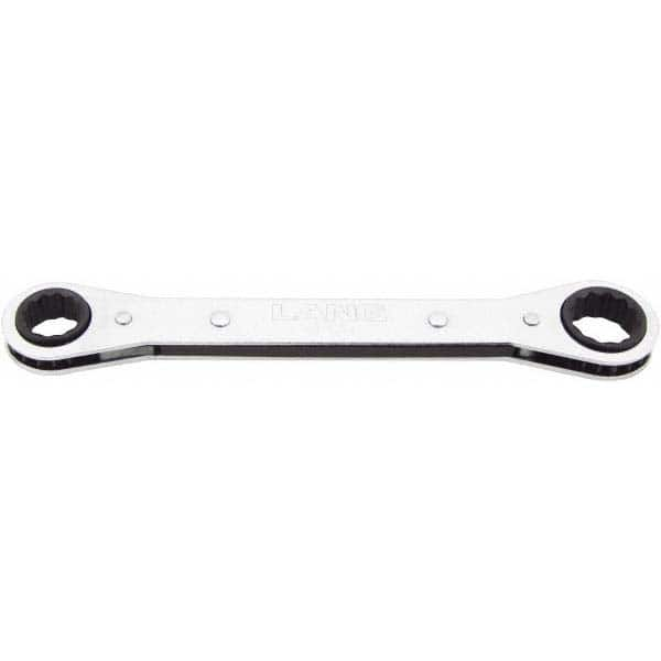 Lang - 14mm x 15mm 12 Point Ratcheting Box Wrench - Exact Industrial Supply