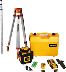 Johnson Level & Tool - 2,000' (Exterior) Measuring Range, 1/16" at 100' Accuracy, Self-Leveling Rotary Laser - 700 RPM, 1 Beam, NiMH Battery Included - Strong Tooling