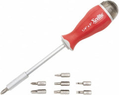 Xcelite - 8-in-1 Bit Screwdriver - Slotted, Phillips, Torx, Ergonomic - Strong Tooling