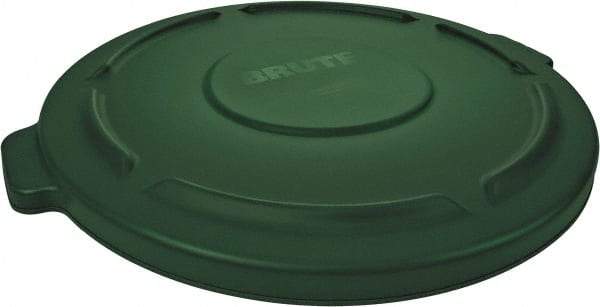 Rubbermaid - Round Lid for Use with 44 Gal Trash Cans - Green, Plastic, For 2641 & 2643 Brute Trash Cans - Strong Tooling