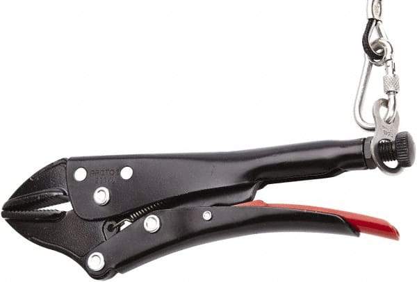 Proto - 9-1/4" OAL Straight Jaw Locking Pliers - 5/8" Jaw Width, Straight Handle - Strong Tooling