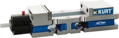 Kurt - 4" Jaw Width, 6" Jaw Opening Capacity, Horizontal Stationary Machine Vise - Reverse Hydraulic Operation, 7,800 Lb Capacity, 1 Station, 13.985" Long x 3.4900" High x 1-15/64" Deep, 1.235" Jaw Height, Ductile Iron - Strong Tooling