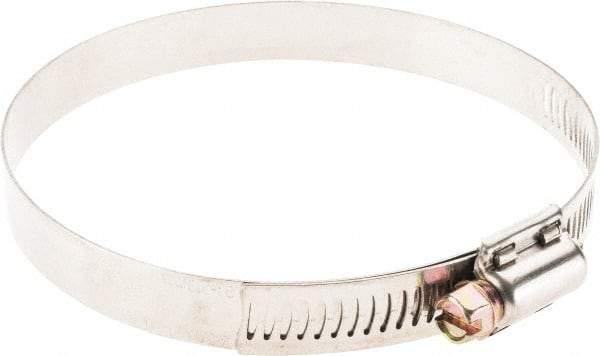 Value Collection - SAE Size 60, 3-5/16 to 4-1/4" Diam, Stainless Steel Worm Drive Clamp - 1/2" Wide - Strong Tooling