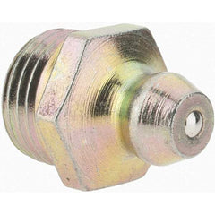 Value Collection - Straight Head Angle, 1/8-27 Taper Thread Grease Fitting - Zinc Plated Finish - Strong Tooling