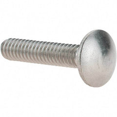 Value Collection - 1/4-20 UNC 1-1/4" Length Under Head, Standard Square Neck, Carriage Bolt - 18-8 Stainless Steel, Uncoated - Strong Tooling