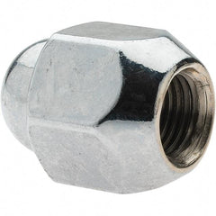 Value Collection - M12-1.25 Chrome Finish Wheel Nut - 21mm Hex, 29mm Overall Length, 60° Seat Angle - Strong Tooling