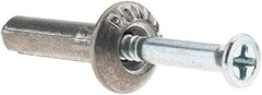 Powers Fasteners - 1/4" Diam, 1/4" Drill, 1" OAL, Hammer Drive Concrete Anchor - Zamac Alloy, Zinc-Plated Finish, Mushroom Head - Strong Tooling