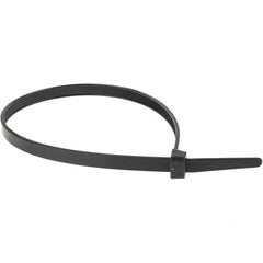 Made in USA - 14" Long Black Nylon Standard Cable Tie - 120 Lb Tensile Strength - Strong Tooling