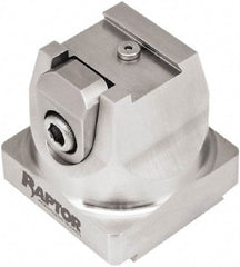 Raptor Workholding - 2" High x 2.07" Wide x 2.07" Long Dovetail Vise - 3/4" Jaw Opening Capacity, 1/8" High x 1.26" Wide Jaw, For 4 & 5 Axis Workholding Systems - Strong Tooling