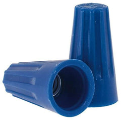 Ideal - 2, 22 to 3, 16 AWG, 300 Volt, Flame Retardant, Standard Twist on Wire Connector - Blue, 221°F - Strong Tooling