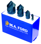 4 Pc. 60°-1/4; 1/2; 3/4; 1 TiN Coated Uniflute Countersink Set - Strong Tooling