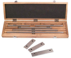 SPI - 8 Piece, 5 to 20", Grade 0, Steel Gage Block Set - Rectangular, 0.000007, 0.000008, 0.000009, 0.00001, 0.000012, 0.000014, 0.000016, 0.000018, 0.00002, 0.000024, 0.000028, 0.000036, 0.00004" Tolerance - Strong Tooling