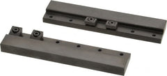 Mitee-Bite - 2 Piece, 5-3/4 x 1-1/4" Magnetic Chuck Gripping Rails - 0.58" High, Carbon Steel, Black Oxide Finish - Strong Tooling