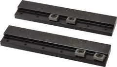 Mitee-Bite - 2 Piece, 5-3/4 x 1-1/4" Magnetic Chuck Gripping Rails - 0.58" High, Carbon Steel, Black Oxide Finish - Strong Tooling